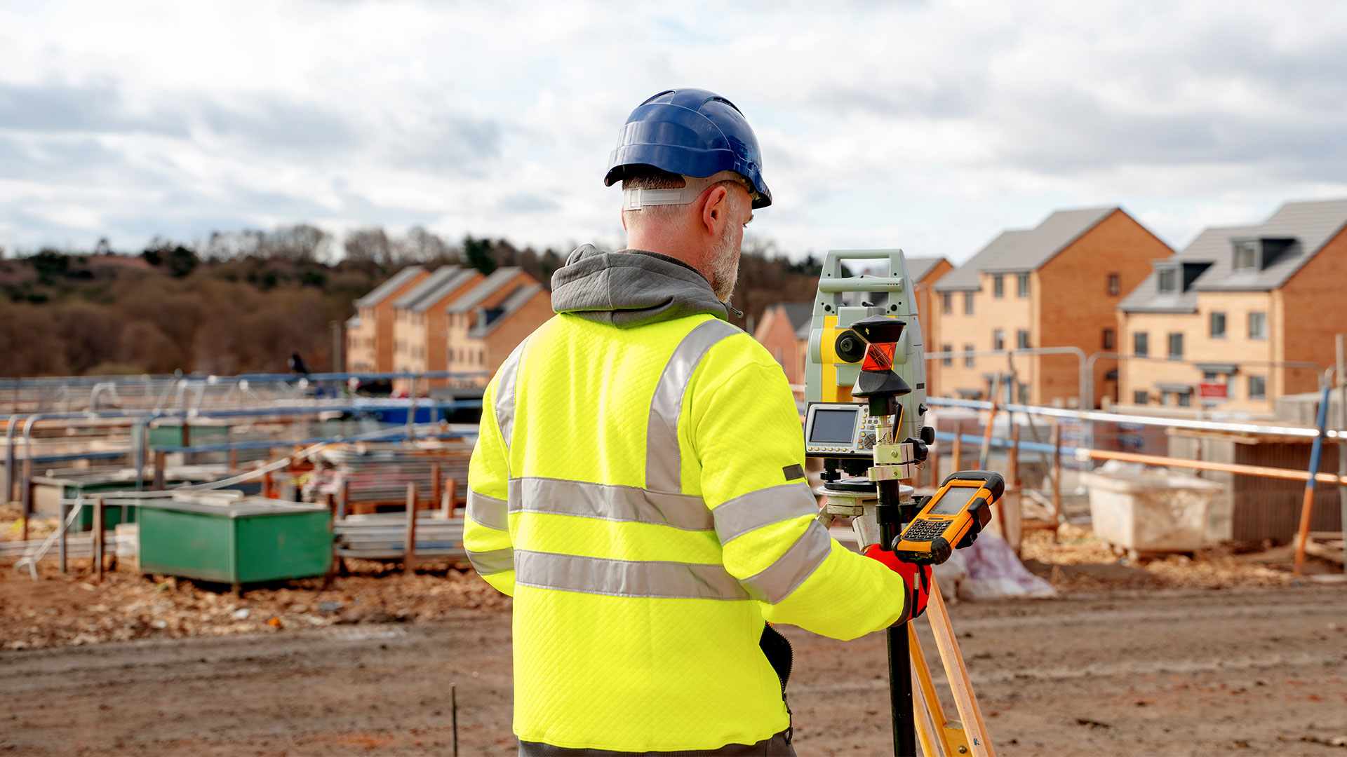 Land Surveyor on Building Site